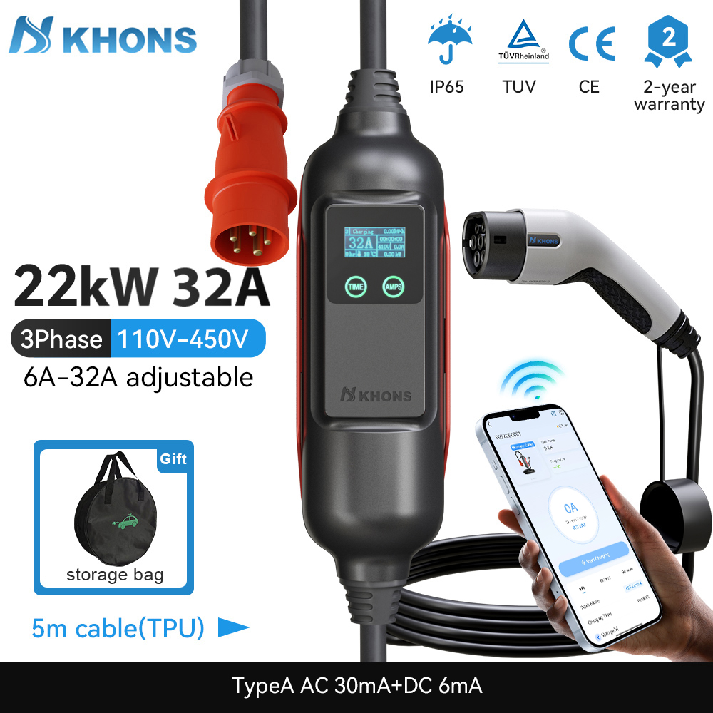 Pc Gaming Handheld Console - Khons แบบพกพา EV Charger Type2 32A