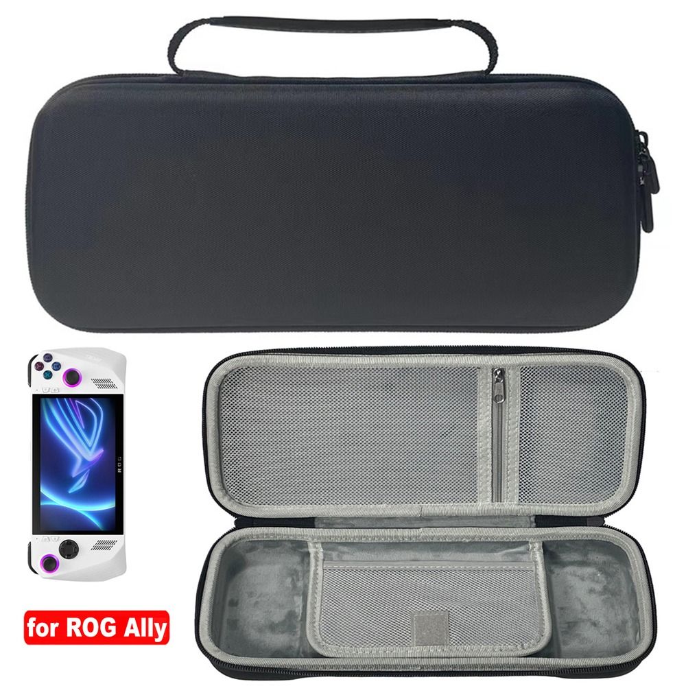 Gaming Console Organizer - กระเป๋าใส่อุปกรณ์ใหม่สำหรับจัดเก็บ พร้อมฟิล์มกันรอยหน้าจอ กล่องใส่เครื่องเล่นเกมพกพาแบบแข็ง กระเป๋าเก็บของแบบพกพาสำหรับเดินทาง Asus ROG