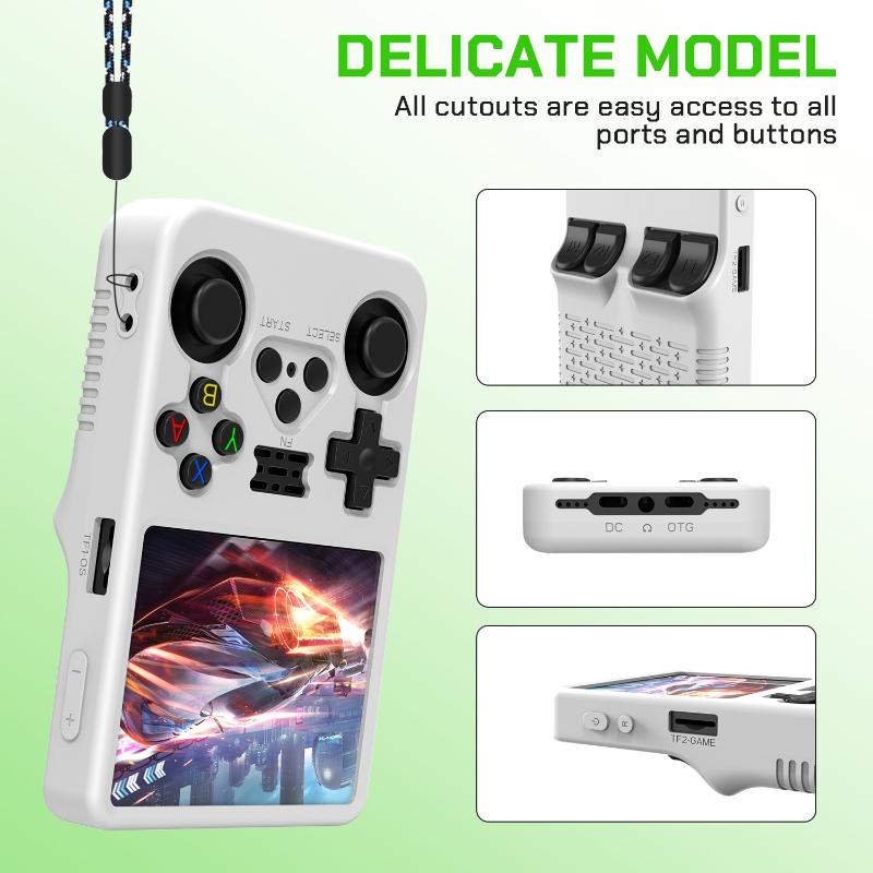 Gaming Console R36S - เคสซิลิโคนป้องกันสำหรับเครื่องเล่นเกมพกพา R36S 360 ° อุปกรณ์เสริมเกมแบบป้องกันแรงกระแทกและรอยขีดข่วนเต็มรูปแบบ[SU]