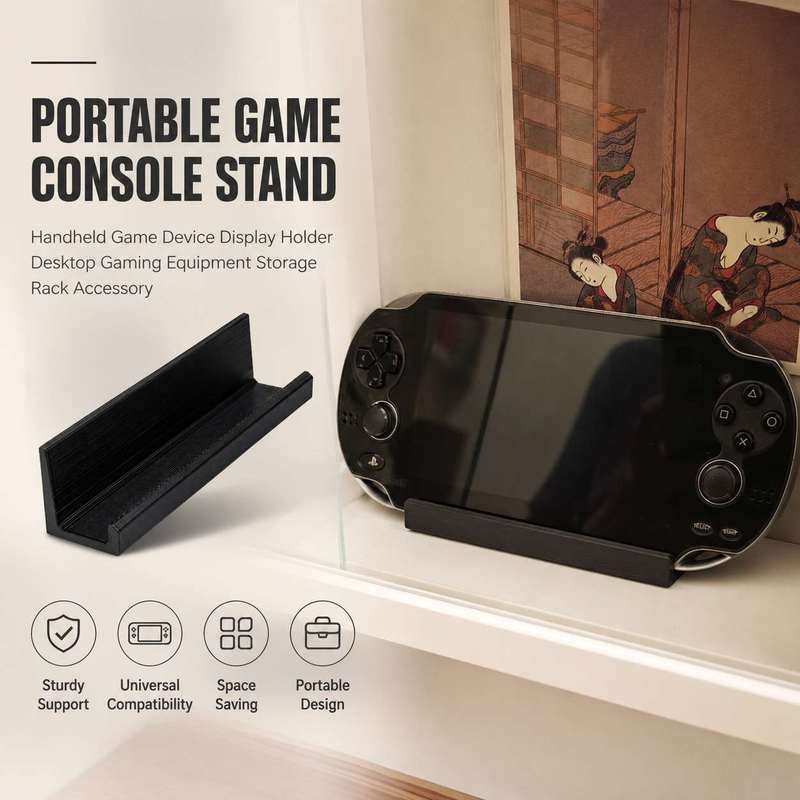 Gaming Console Organizer - ขาตั้งเครื่องเล่นเกมพกพา แท่นวางจอแสดงผลอุปกรณ์พกพา ชั้นวางอุปกรณ์เล่นเกมบนโต๊ะ