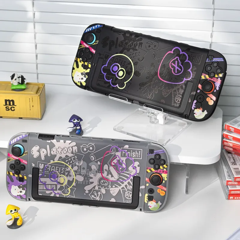 Gaming Console Nintendo Switch - เคสป้องกันอะนิเมะสวิตช์สำหรับนินเทนโดสวิตช์ 2/โอเลด สปลิตคอนโทรลเลอร์เคสแข็ง ฝาครอบแท่นวางจอยคอนอุปกรณ์เสริมคอนโซลเกม