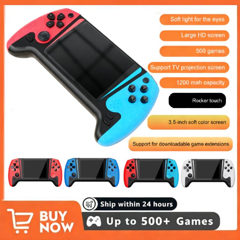 Gaming Console Handheld Retro - คอนโซลวิดีโอเกมพกพาแบบย้อนยุค ระบบ Linux หน้าจอ LCD ขนาด