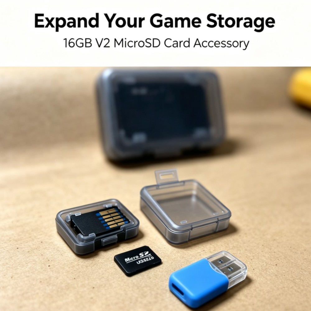 Gaming Console New - การ์ด MicroSD แบบพกพารุ่นใหม่ 16GB รุ่น V2