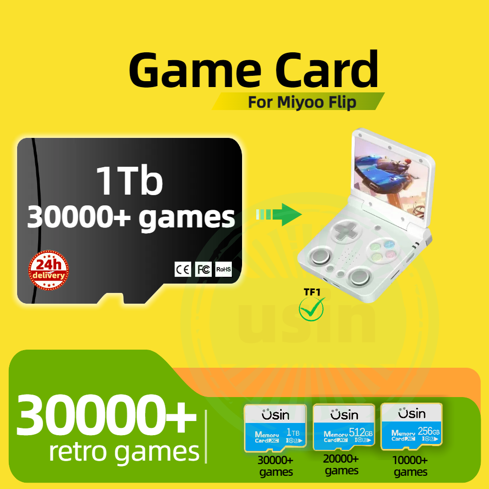 Gaming Console Handheld Retro - การ์ดเกมสําหรับ Miyoo Flip 30000 + Retro