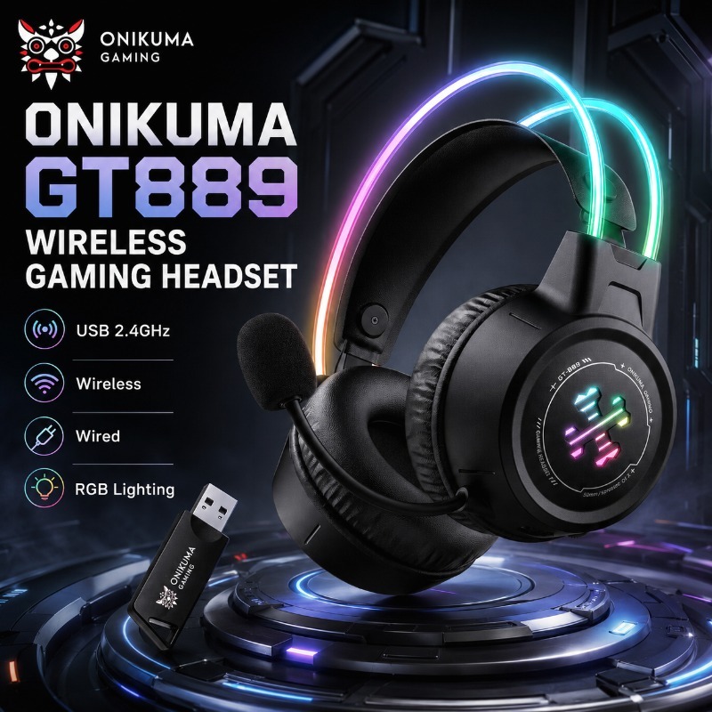ONIKUMA GT889 หูฟังสำหรับเล่นเ - Gaming Console Apple บทวิจารณ์และราคา