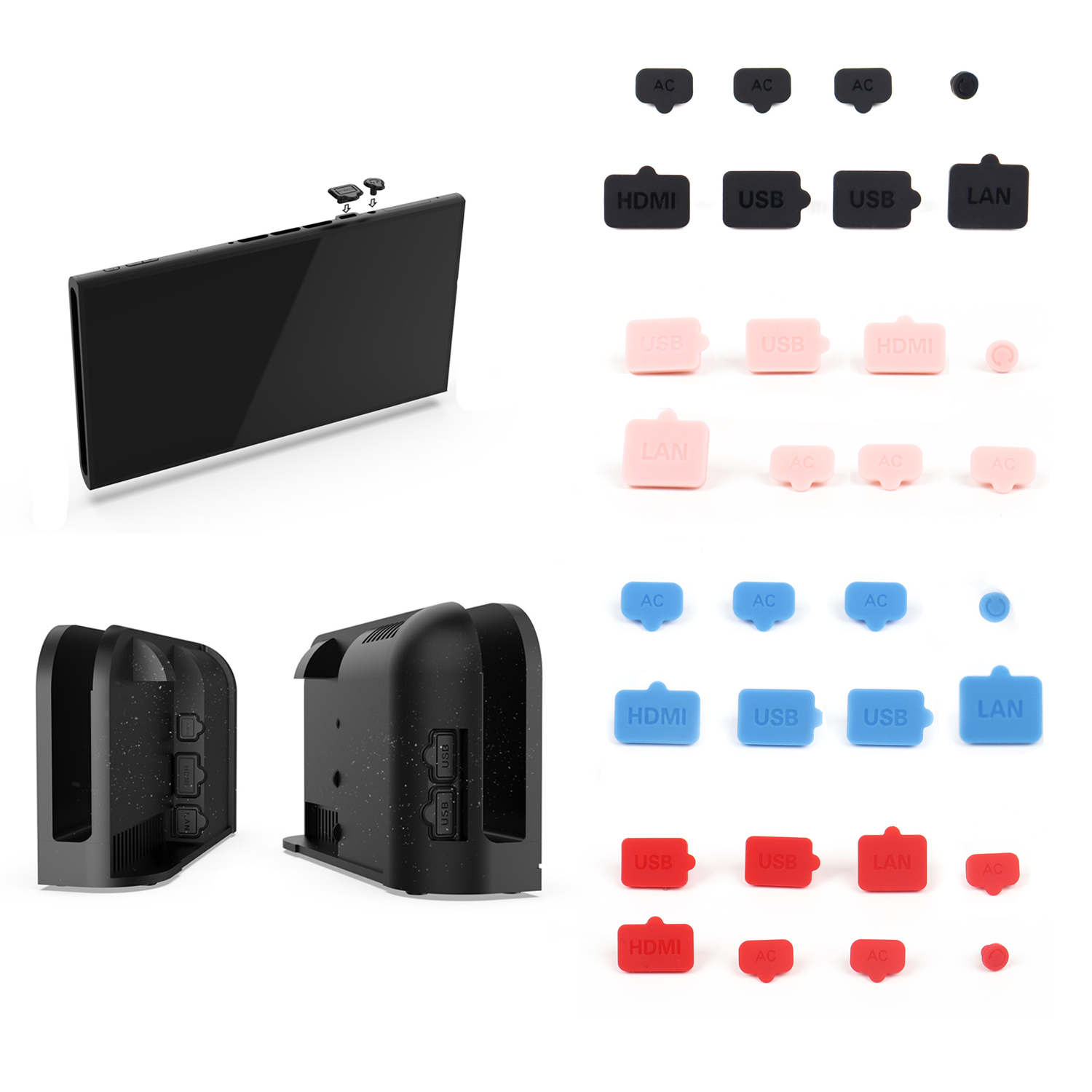 ปลั๊กป้องกันฝุ่นซิลิโคน USB HD - Gaming Console Nintendo Switch บทวิจารณ์และราคา