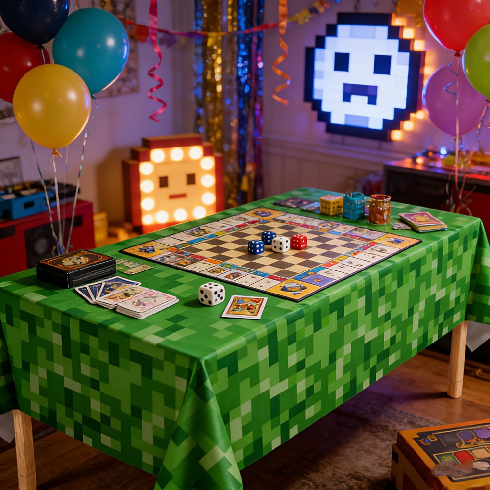 ผ้าปูโต๊ะลาย Creeper Face แบบใ - Gaming Console Design บทวิจารณ์และราคา