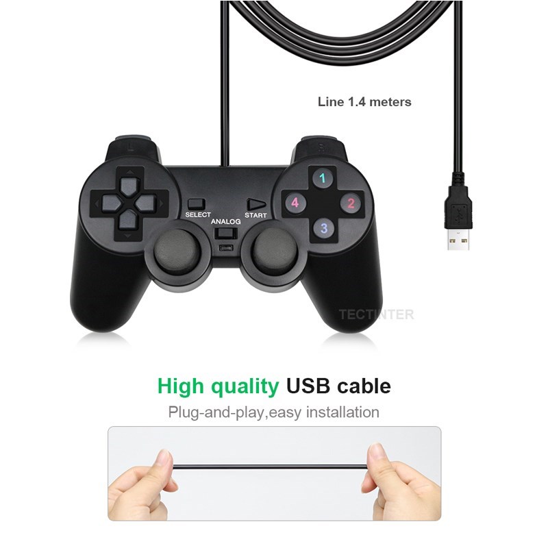 จอยสติ๊กเกม USB แบบมีสาย สำหรั - Laptop Gaming Console บทวิจารณ์และราคา
