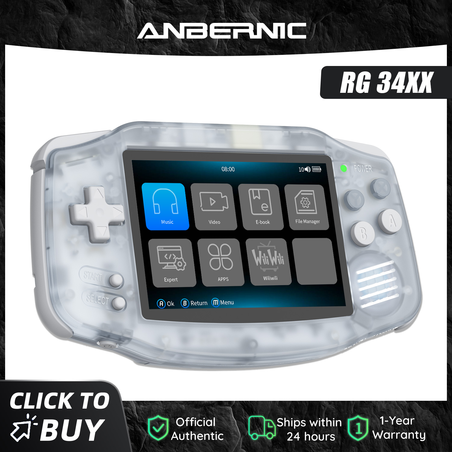 เครื่องเล่นเกมเรโทร Anbernic N - Gaming Console Years บทวิจารณ์และราคา