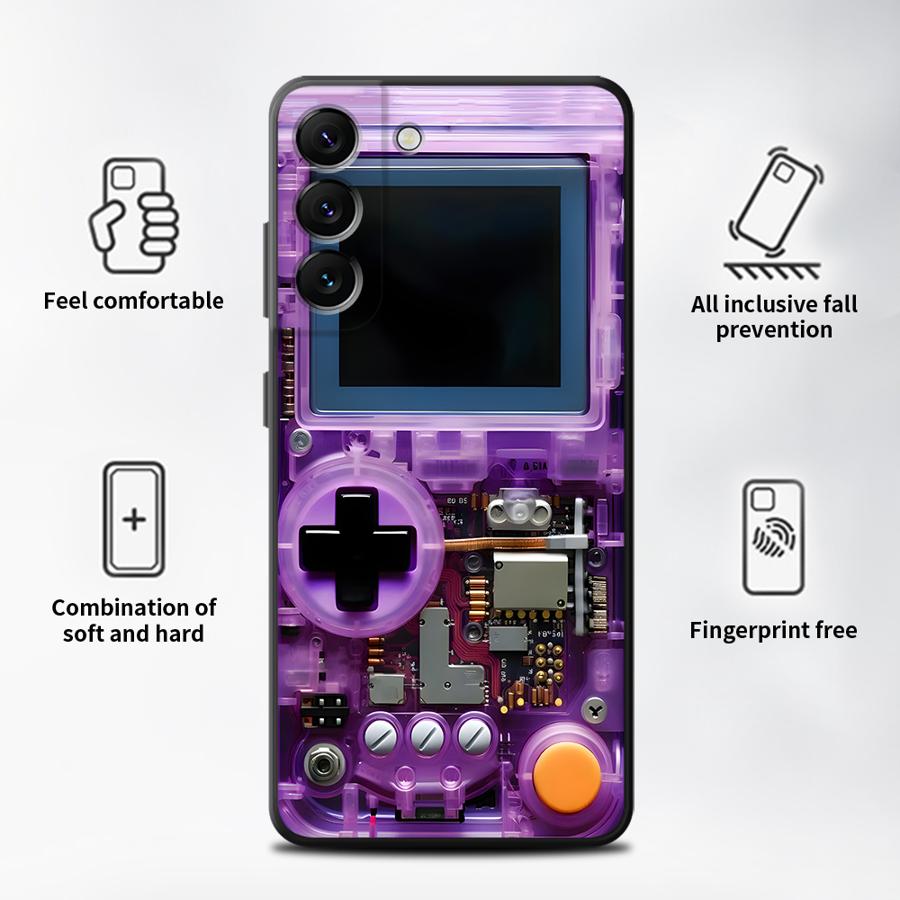 เคสโทรศัพท์มือถือลายเกมส์สีม่ว - Gaming Console With บทวิจารณ์และราคา
